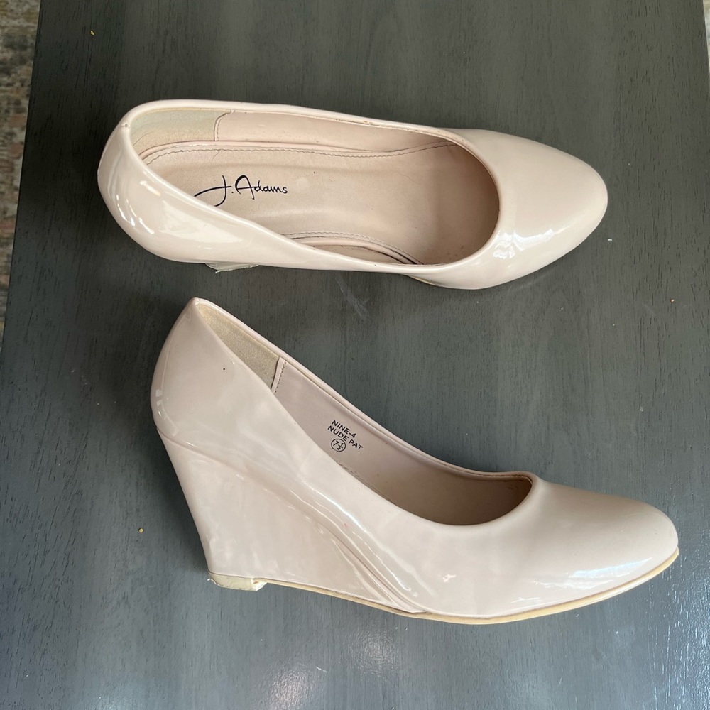 Classic Nude Wedges